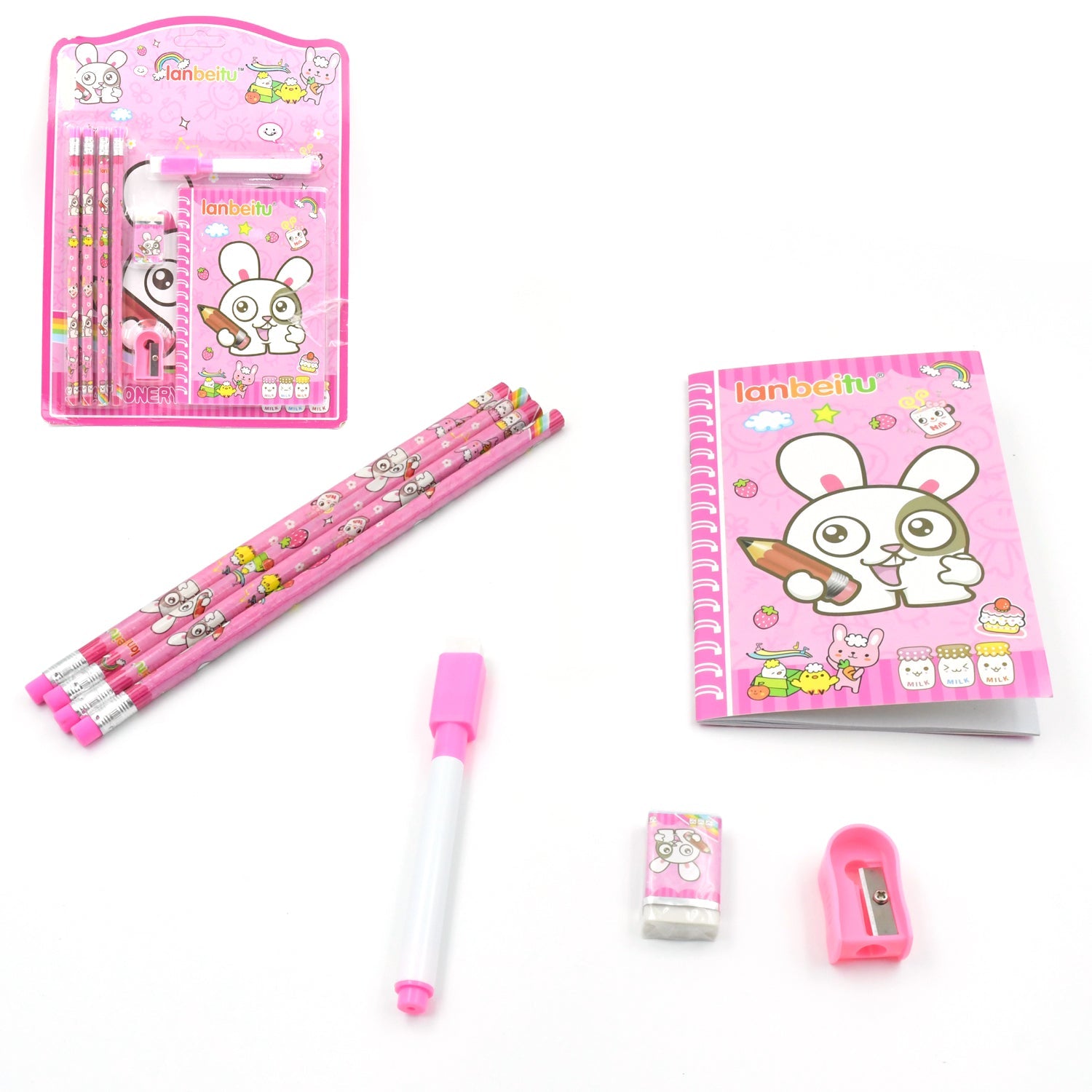 4299 Stationery Kit for Kids - Stationery Set, Includes Wooden Pencil, Sharpener, Pencil and Eraser Set, Small Diary School Supply Set, Birthday Return Gift for Kids, Boys, Girls (8 pc Set) 4299 Stationery Kit for Kids - Stationery Set, Includes Wooden Pencil, Sharpener, Pencil and Eraser Set, Small Diary School Supply Set, Birthday Return Gift for Kids, Boys, Girls (8 pc Set)